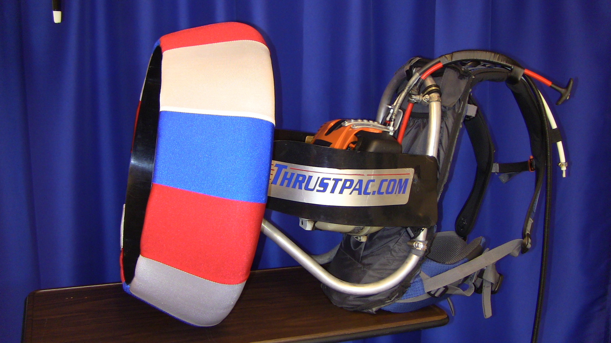 A red white & blue ThrustPac